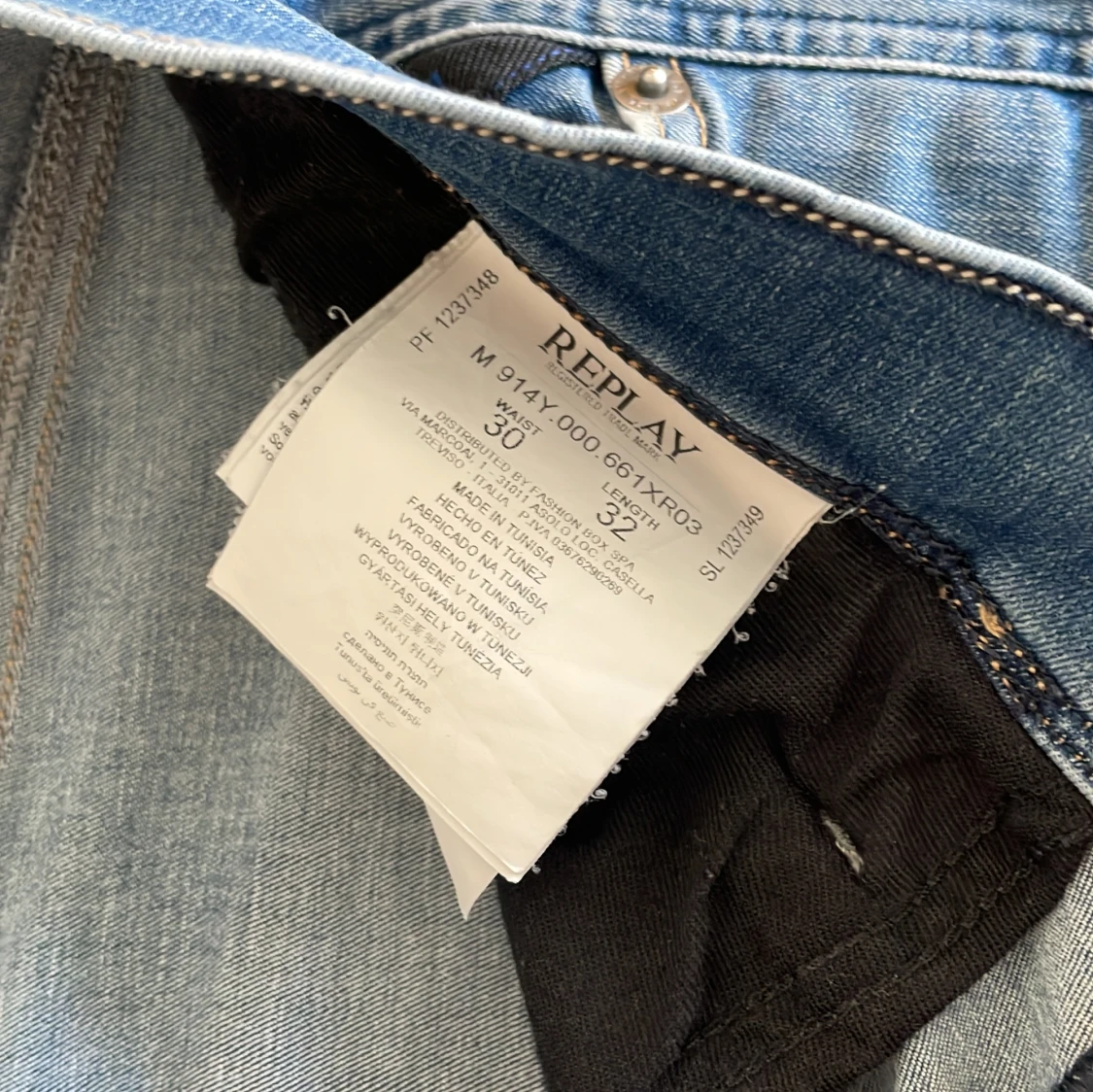 Replay Hyperflex ljusblå jeans - 4