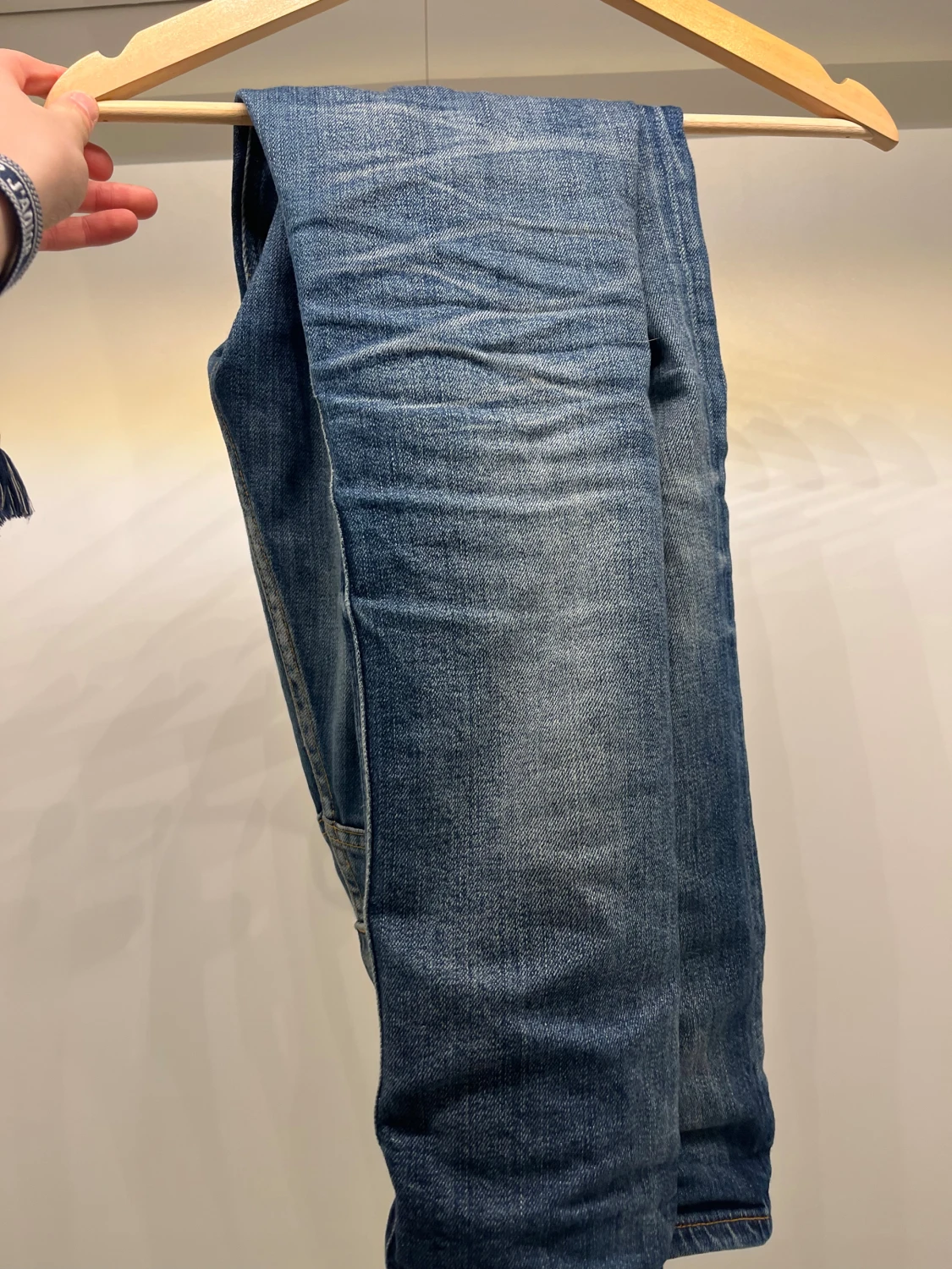 Nudie Jeans blå slim Jeans W24 L28  - 1