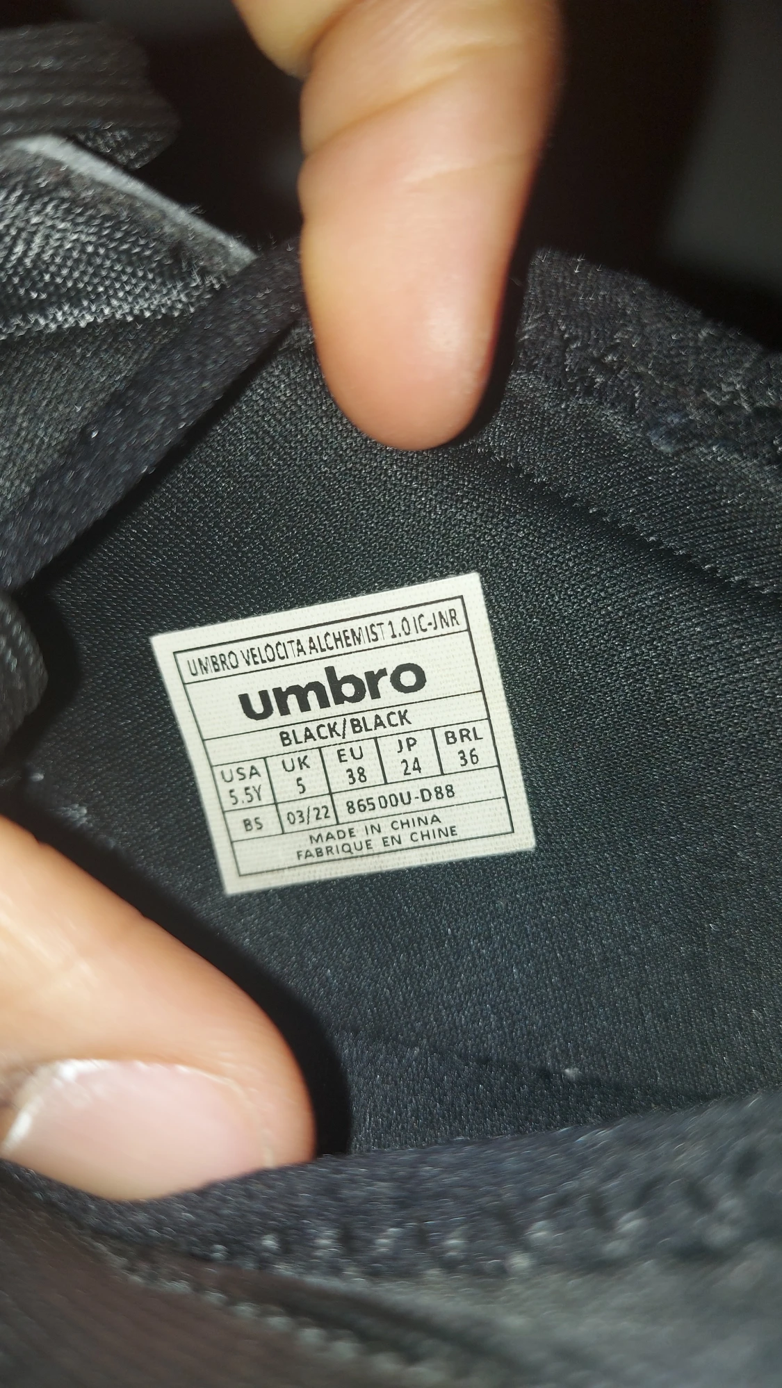 Svarta Umbro fotbollsskor inomhus - 4