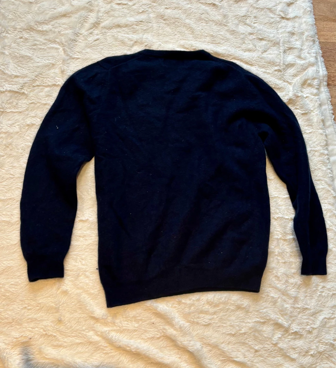 Mörkblå stickad tröja från Zara . Kashmir  - 1