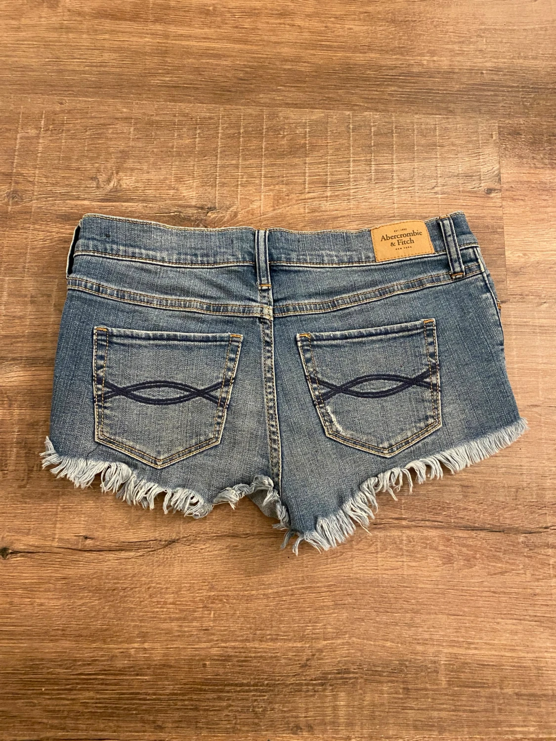 Blå jeansshorts Abercrombie & Fitch - 1