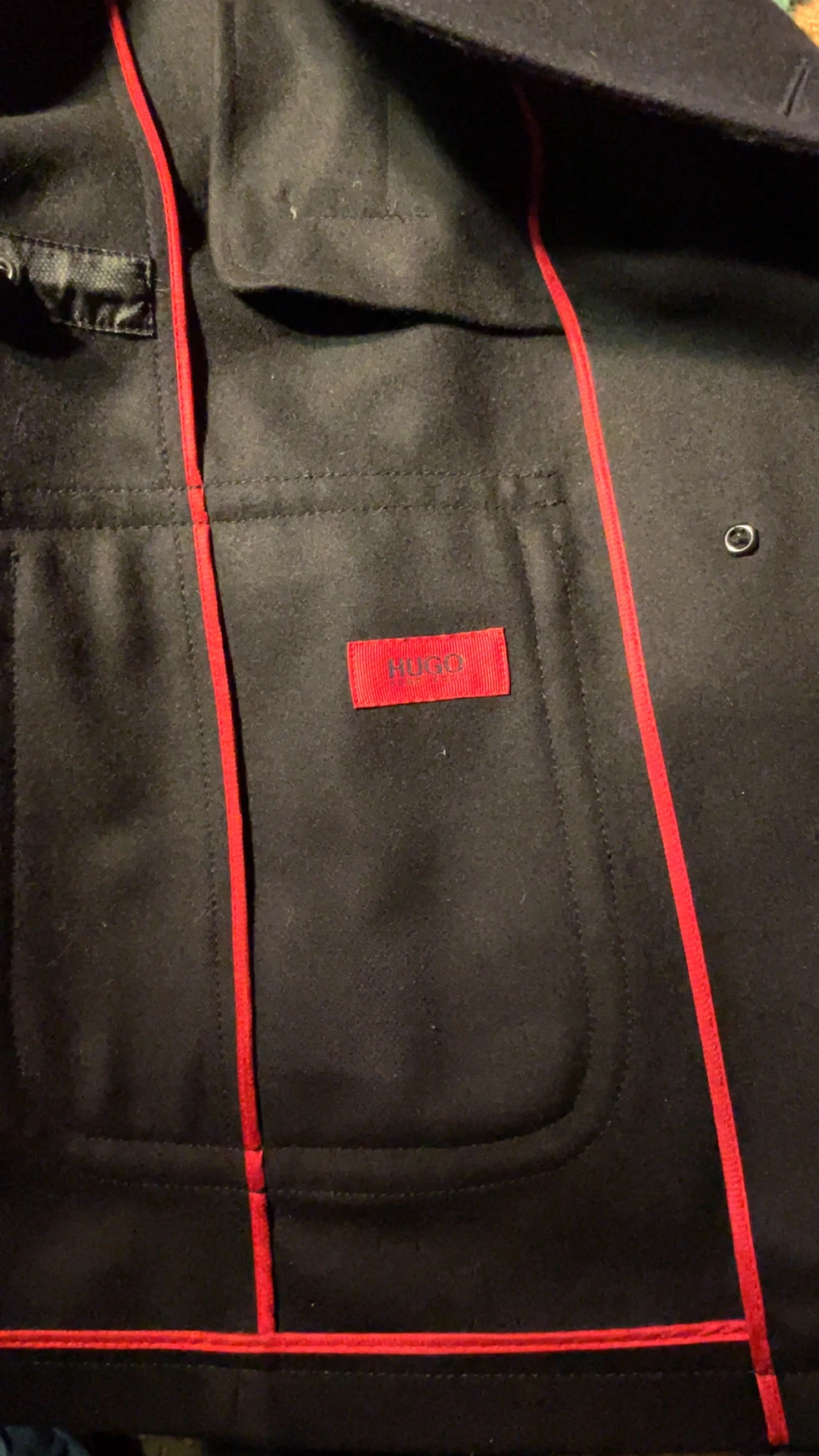 Svart skepparkavaj från Hugo - 1