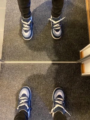 Ugg lo lowmel  - Säljer ett par UGG sneakers i blått och vitt. Jag säljer de för jag inte tyckte om de men dom är piss sköna och varma. Använda 1 gång och köpt för 1900kr. Skorna är storlek 44. Box ingår och hör av dig! 