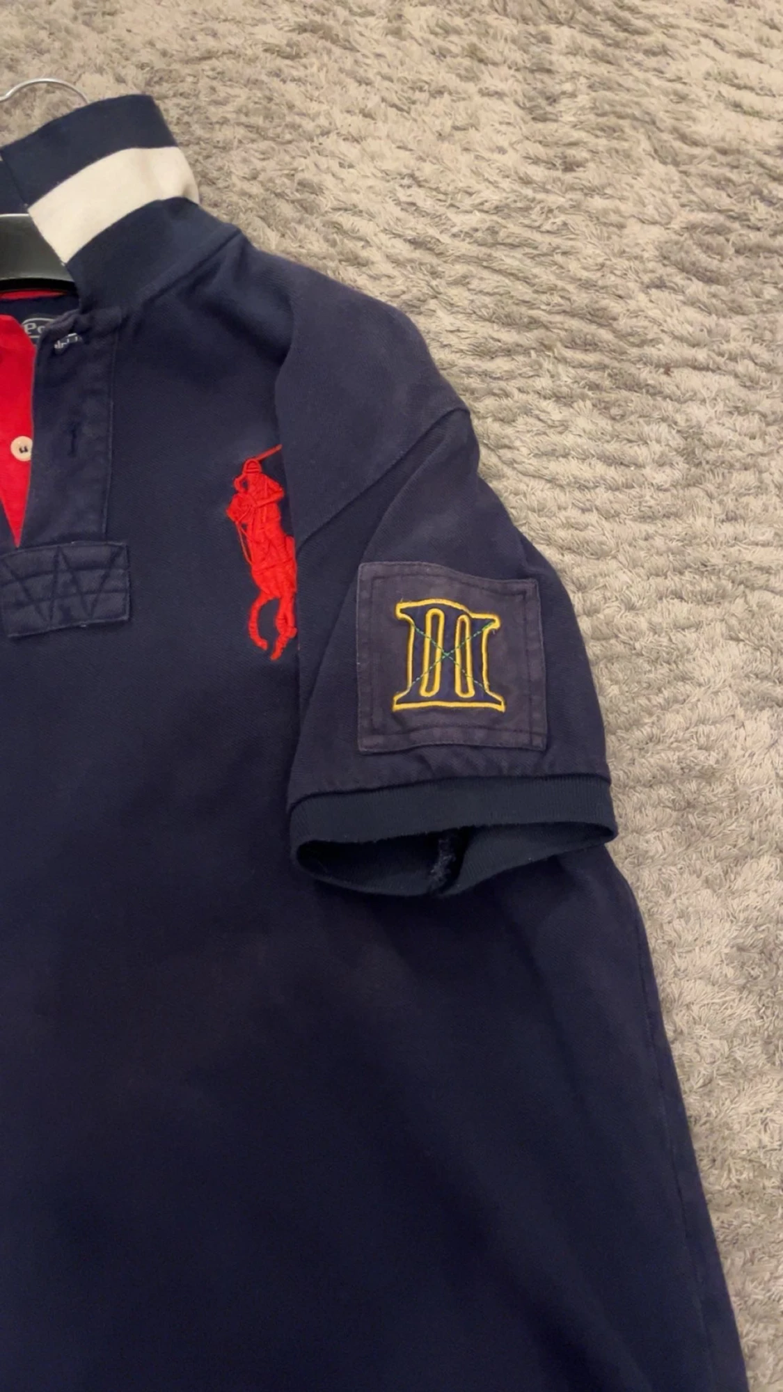 Mörkblå pikétröja Polo Ralph Lauren XL - 1