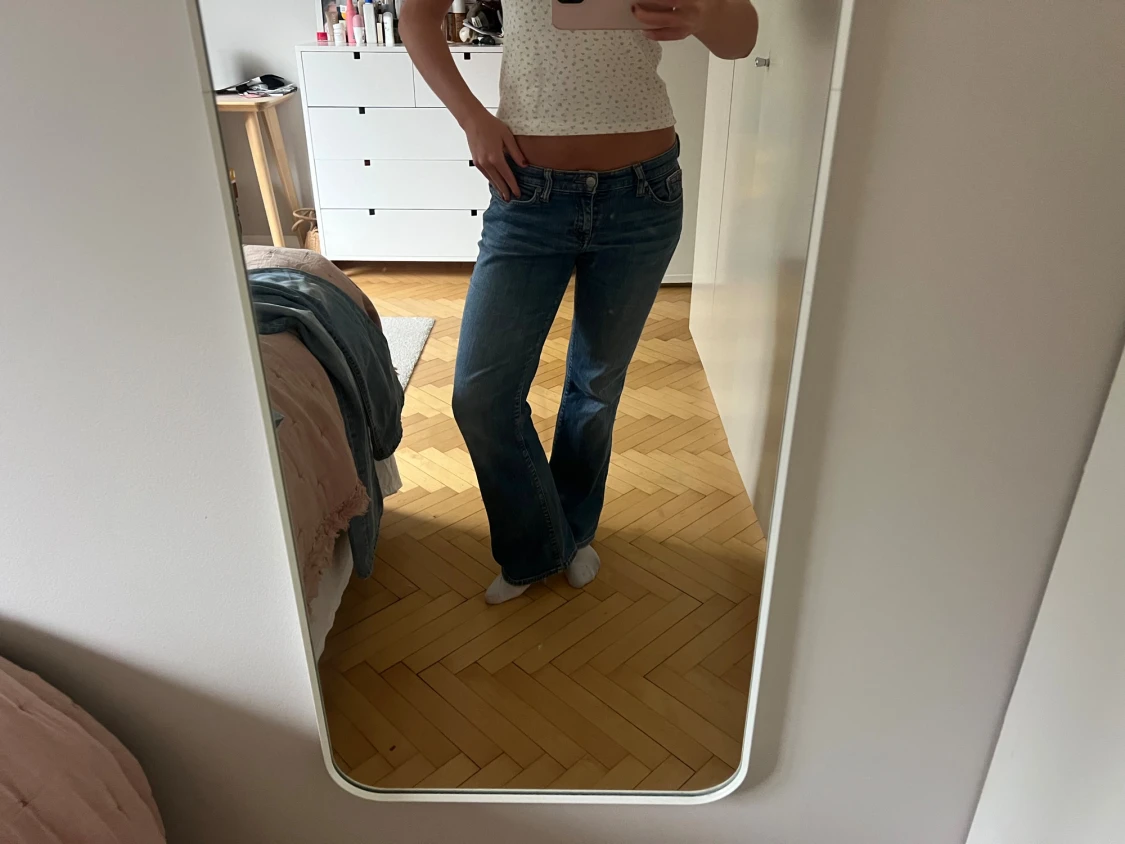 Blå bootcut jeans från Big Star