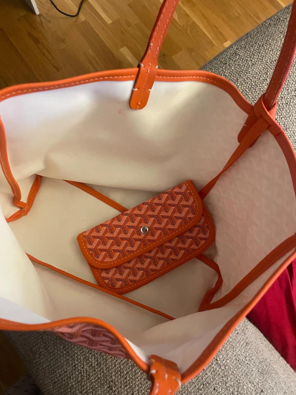 Orange shoppingväska  - 3