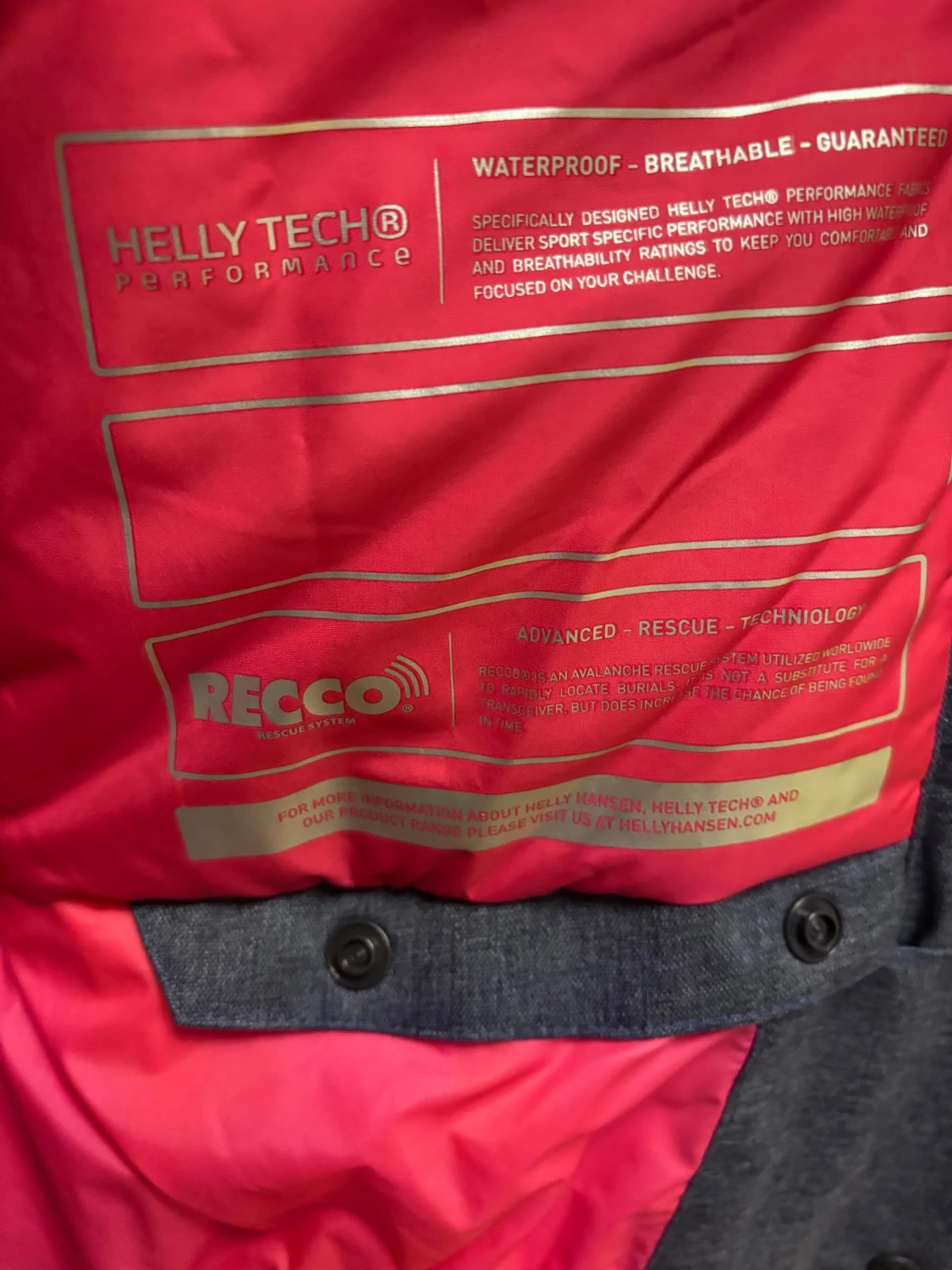 Skidjacka i jeansfärg från Helly Hansen - 3