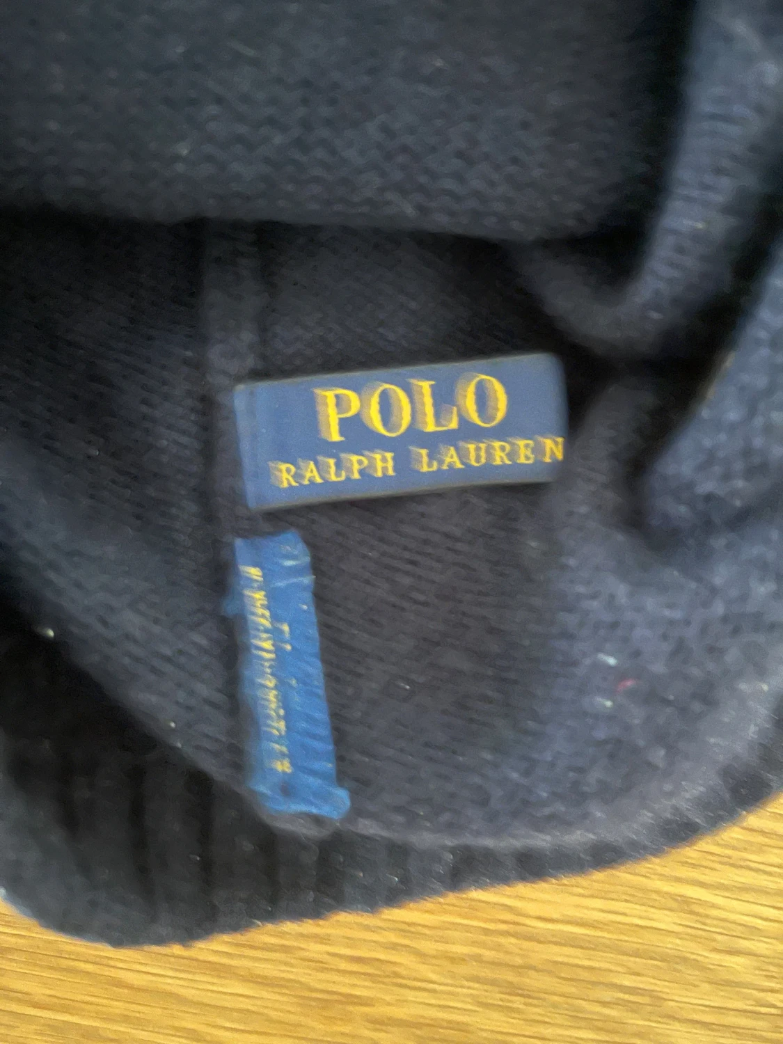 Mörkblå stickad mössa från Polo Ralph Lauren - 1