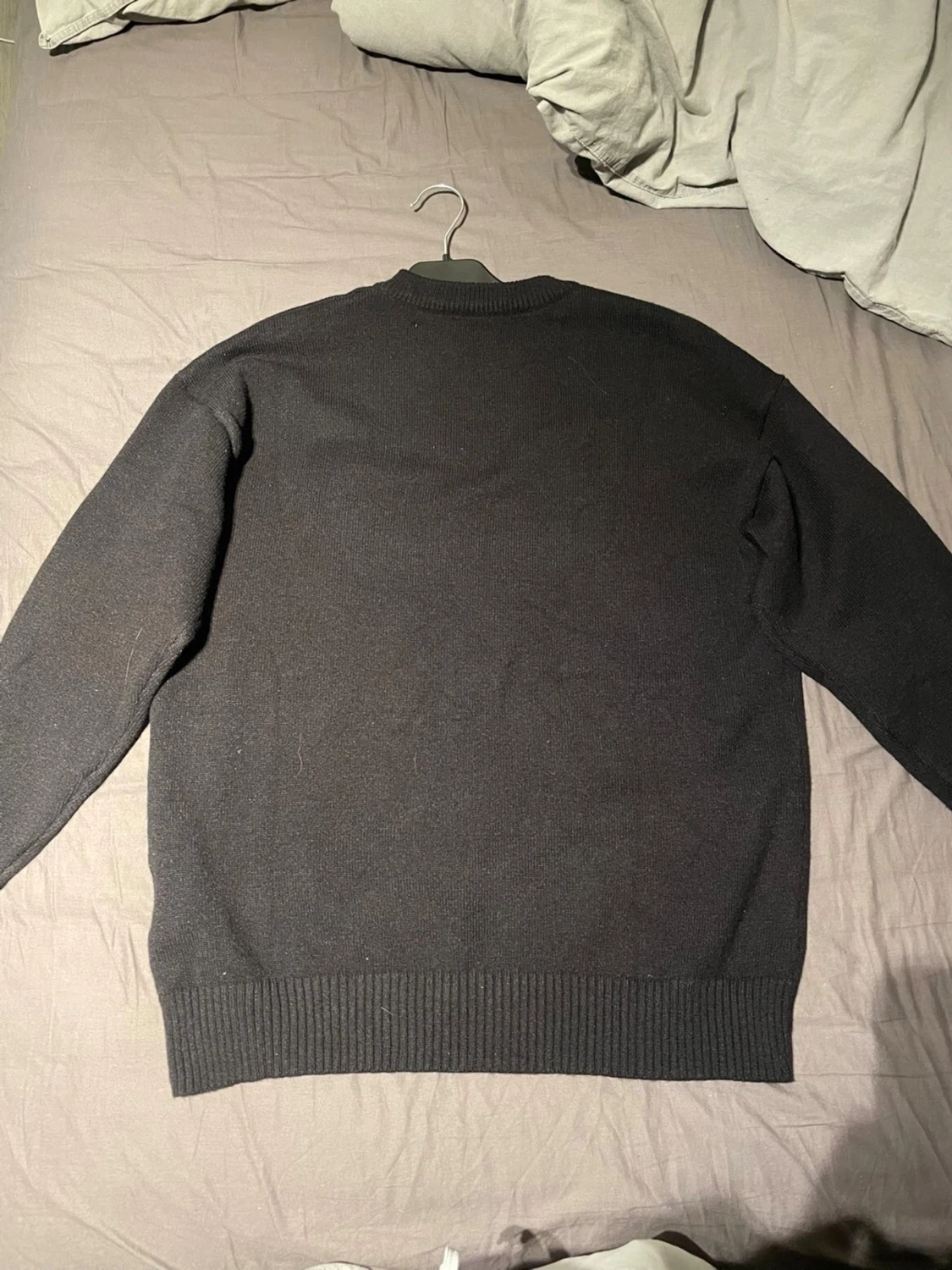 Svart stickad tröja från Ami Paris - 1