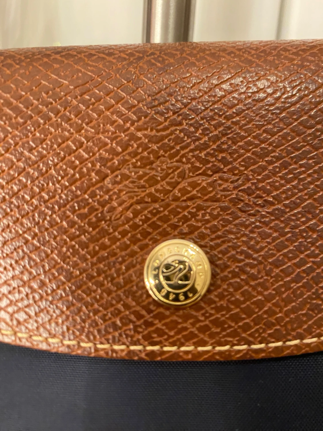 Marinblå axelväska från Longchamp - 3