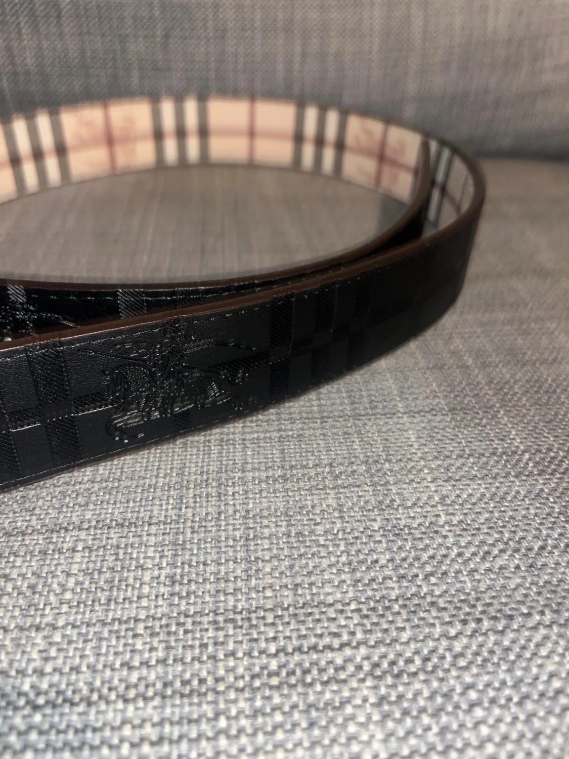 Burberry bälte med rutig design - 2