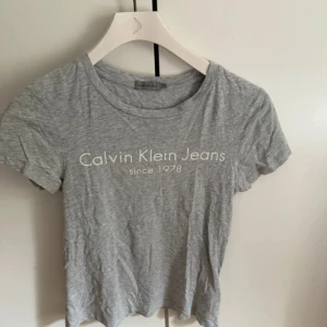 Grå t-shirt från Calvin Klein Jeans - Snygg grå t-shirt från Calvin Klein Jeans med vit logotyp och text 'since 1978' på bröstet. 💕
