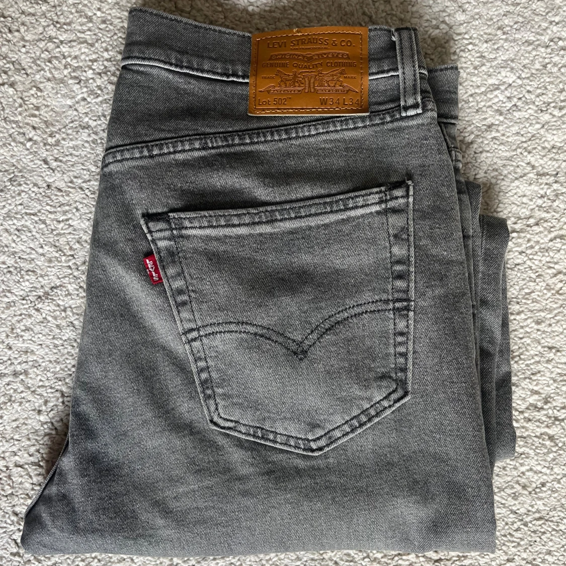 Levi's 502 grå jeans slim fit - 2