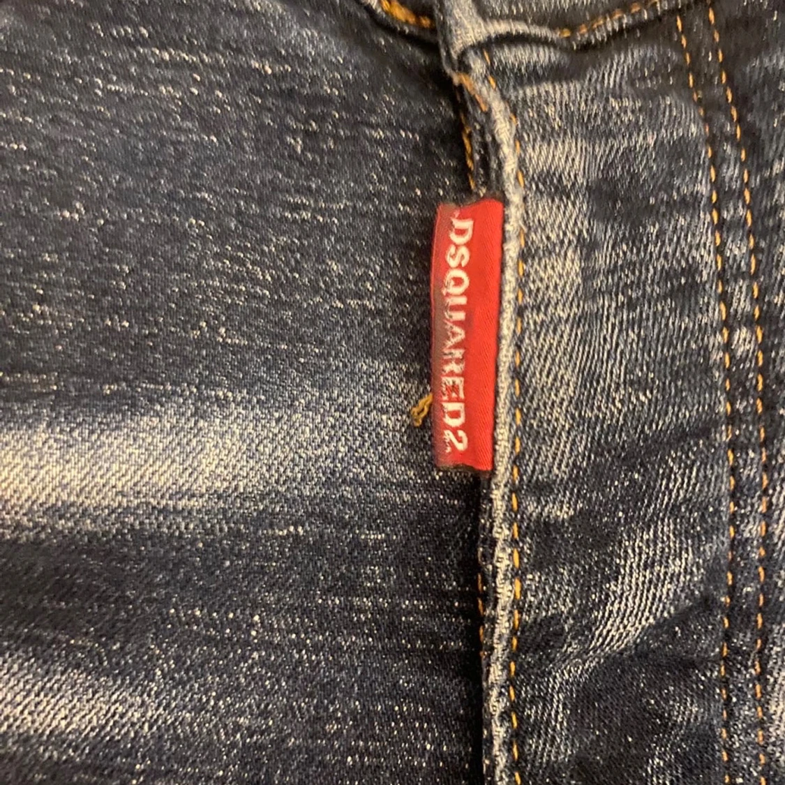 Dsquared2 mörkblå slitna jeans - 3