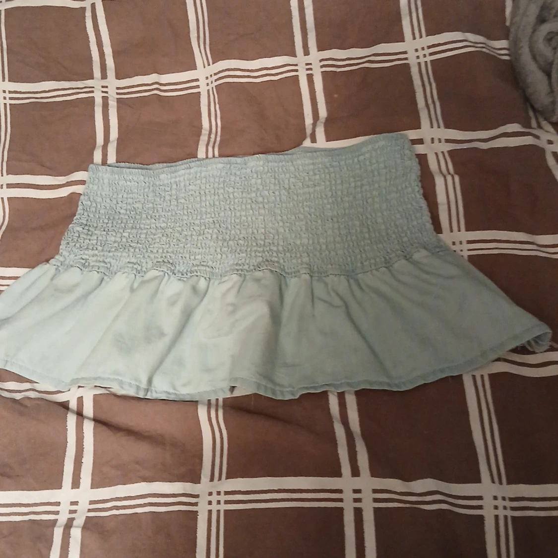 Ljusblå volangkjol från H&M