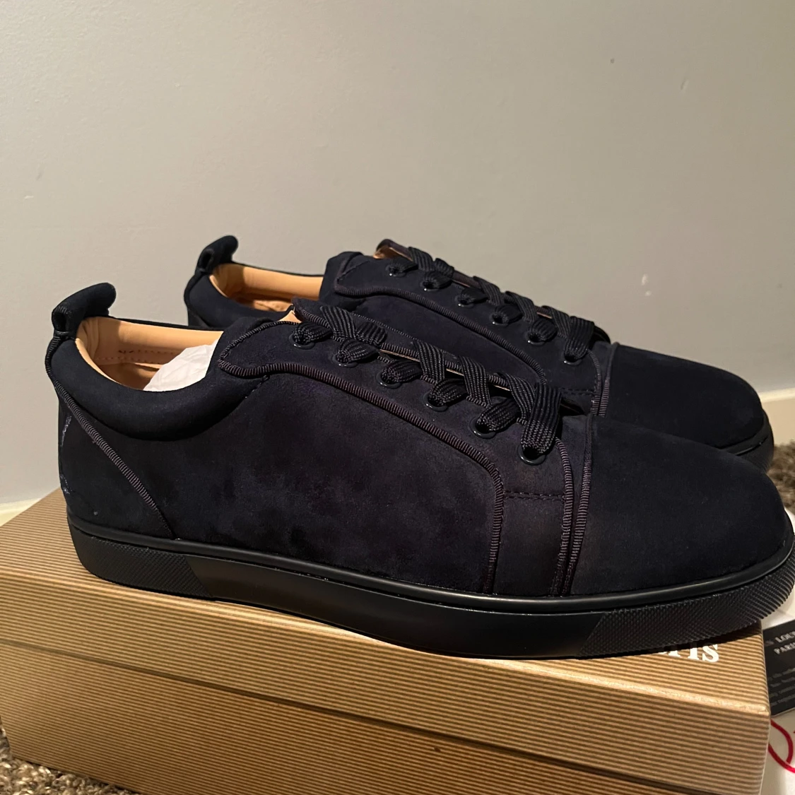 Christian Louboutin blå sneakers mocka - 2