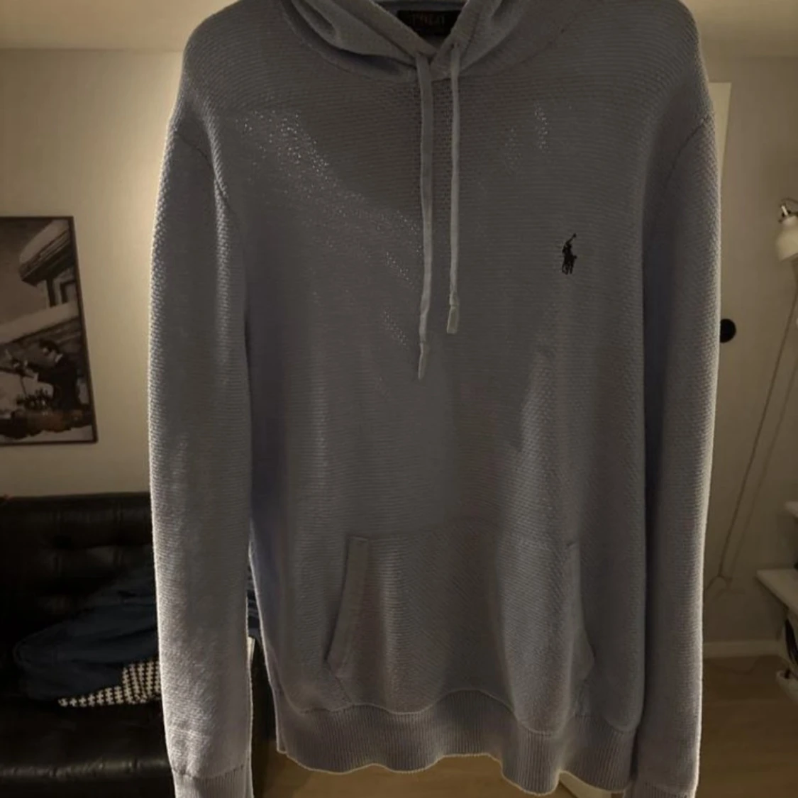 Ljusblå hoodie från Polo Ralph Lauren