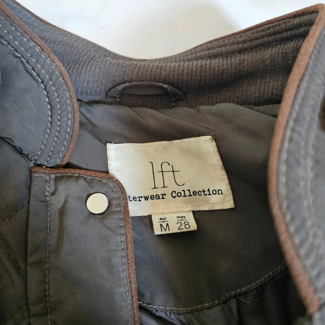 Quiltad brun jacka från lft, M - 2