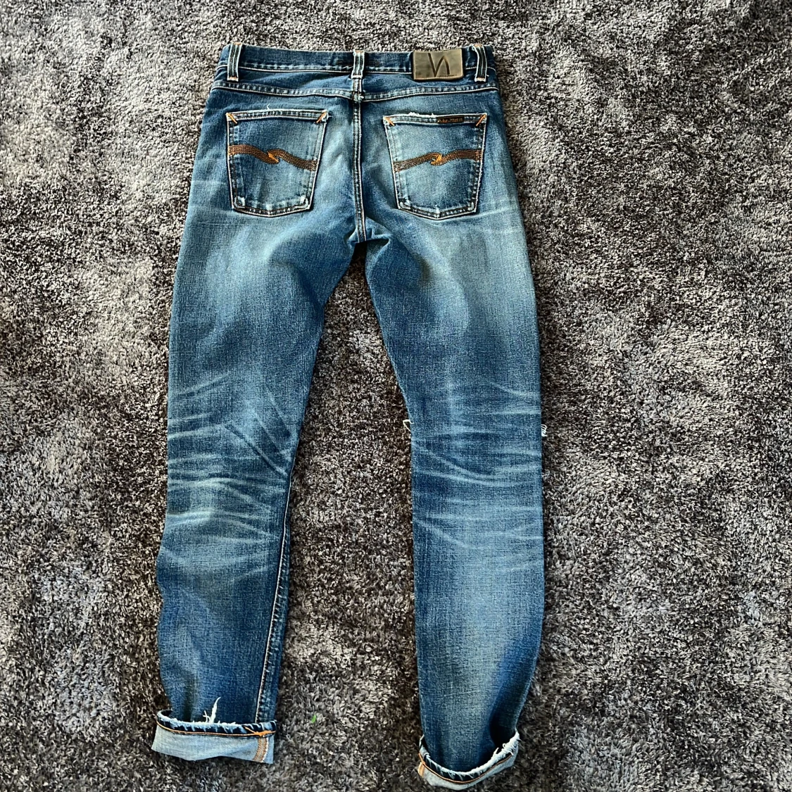 Nudie Jeans blå selvedge jeans - 1