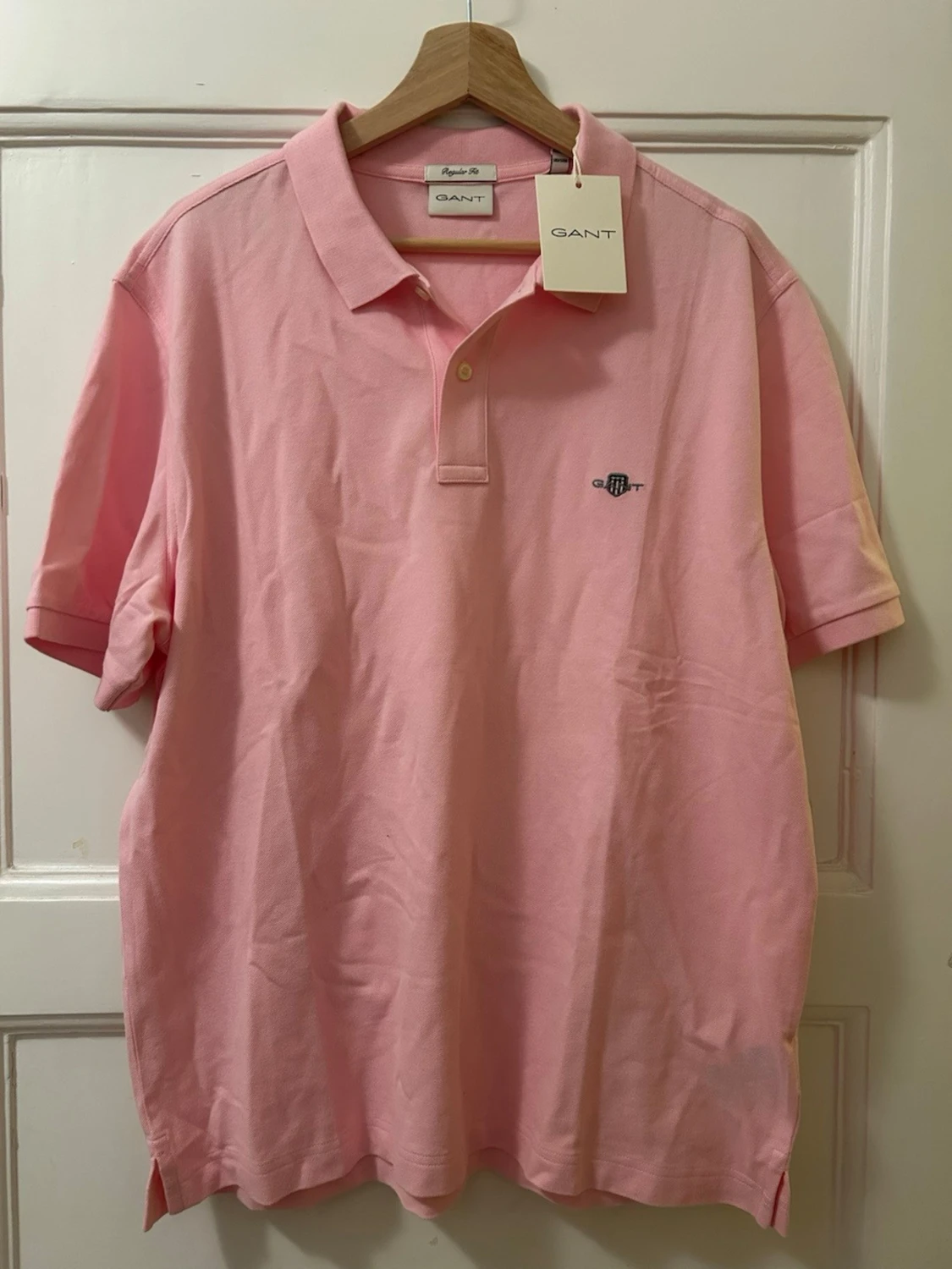 Rosa pikétröja från GANT XL