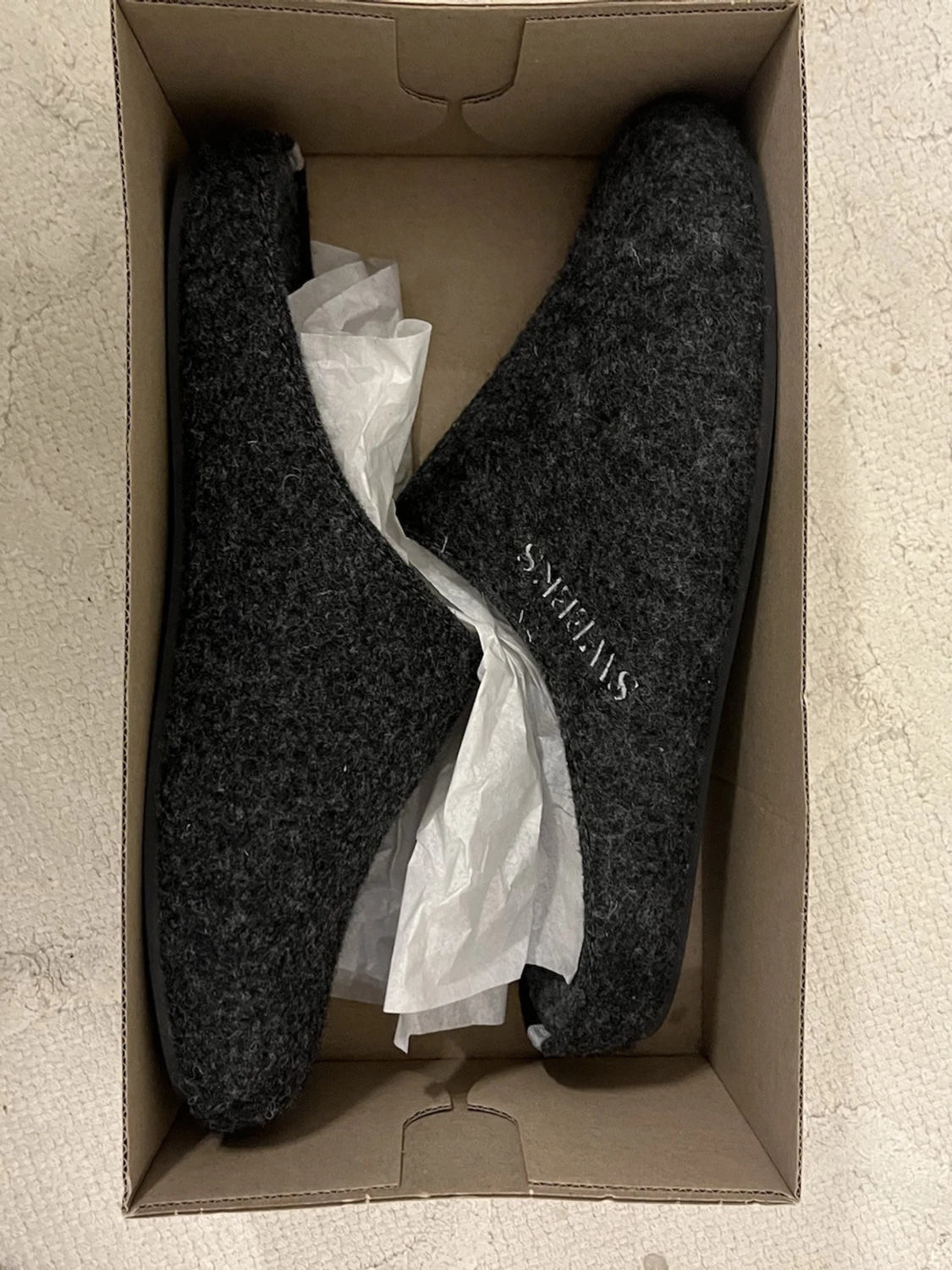 Mörkgrå tofflor från Sweeks, stl 46 - 1