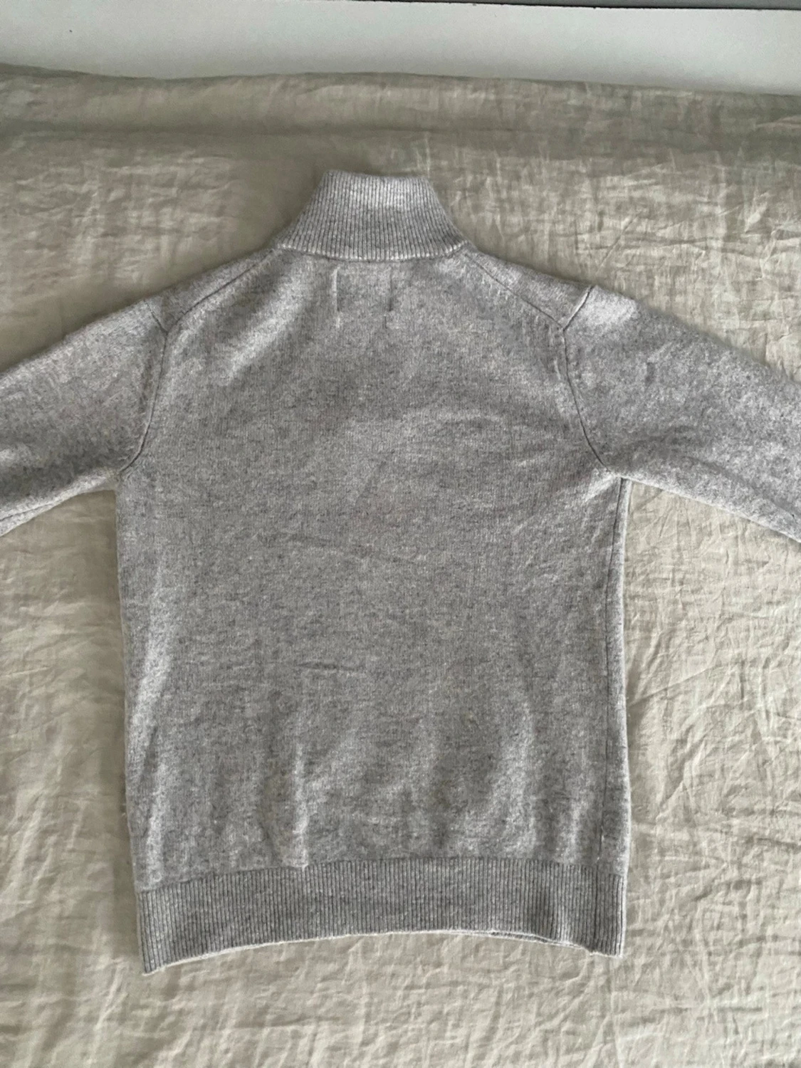 Grå halvzip stickad tröja Vaillent - 3