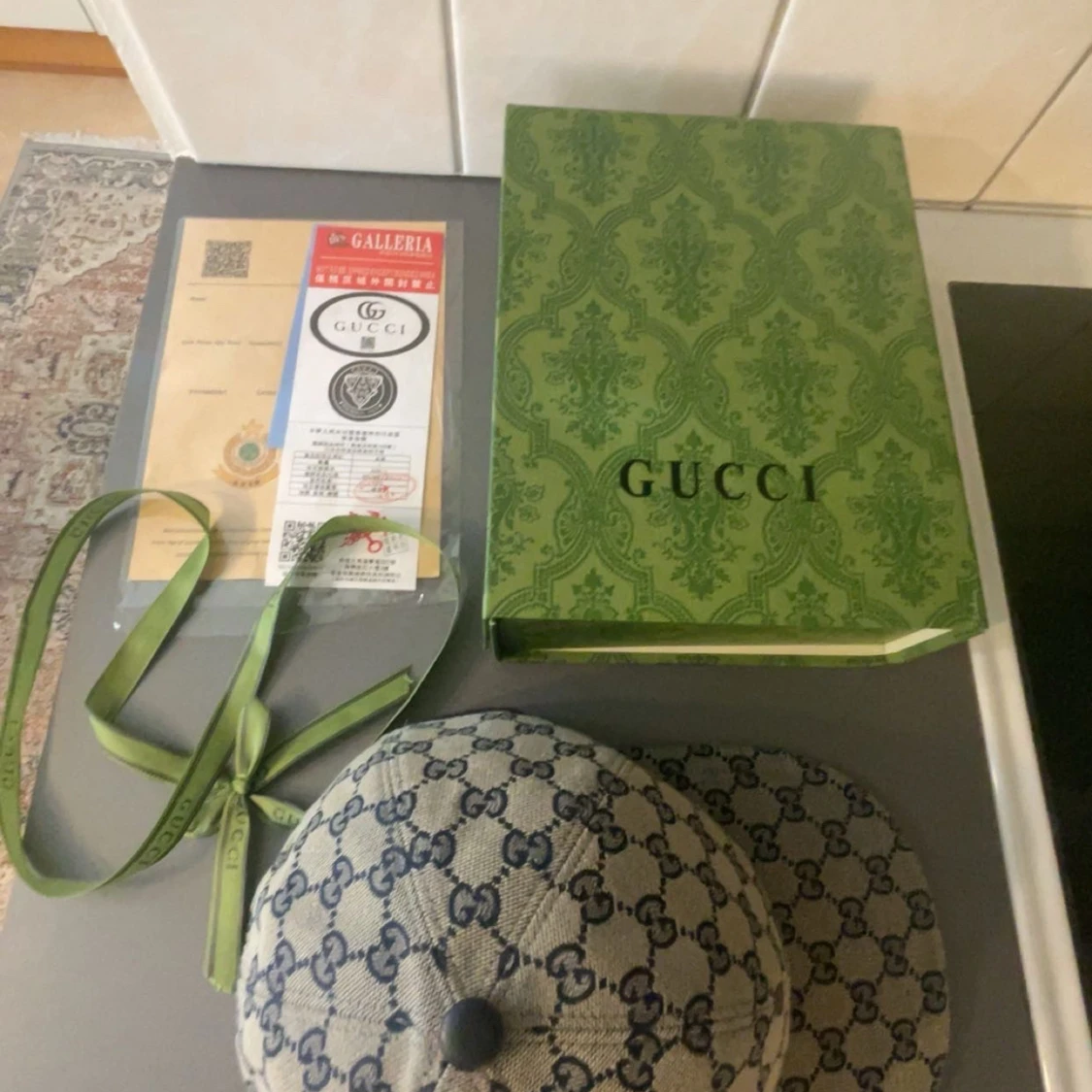 Gucci keps med GG-mönster - 4