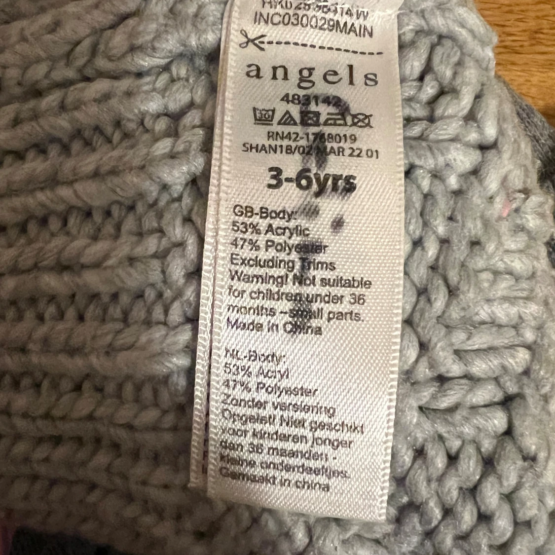 Tre mössor: McKinley, Angels, grå med brodyr - 1