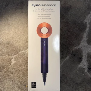 Dyson Supersonic – helt ny och oöppnad - Säljer en helt ny och oöppnad Dyson Supersonic. Kvitto finns. Nypris ca 4 990 kr.  Kan hämtas eller skickas spårbart.