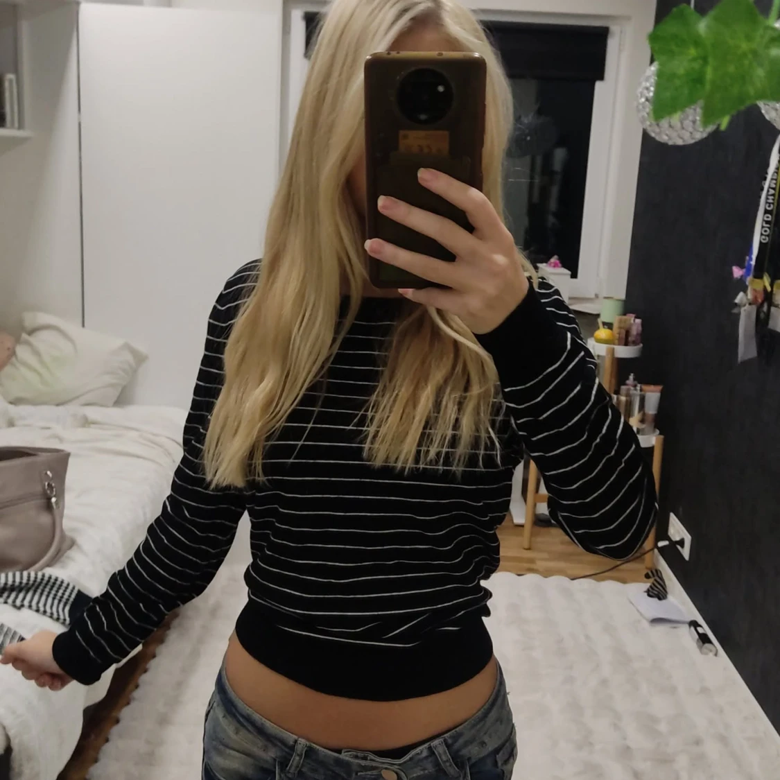 Svart randig tröja från C&A The Basics - 1