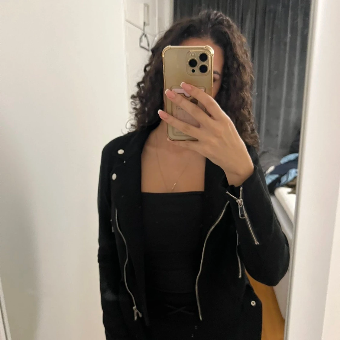 Svart bikerjacka från NLY Trend - 1