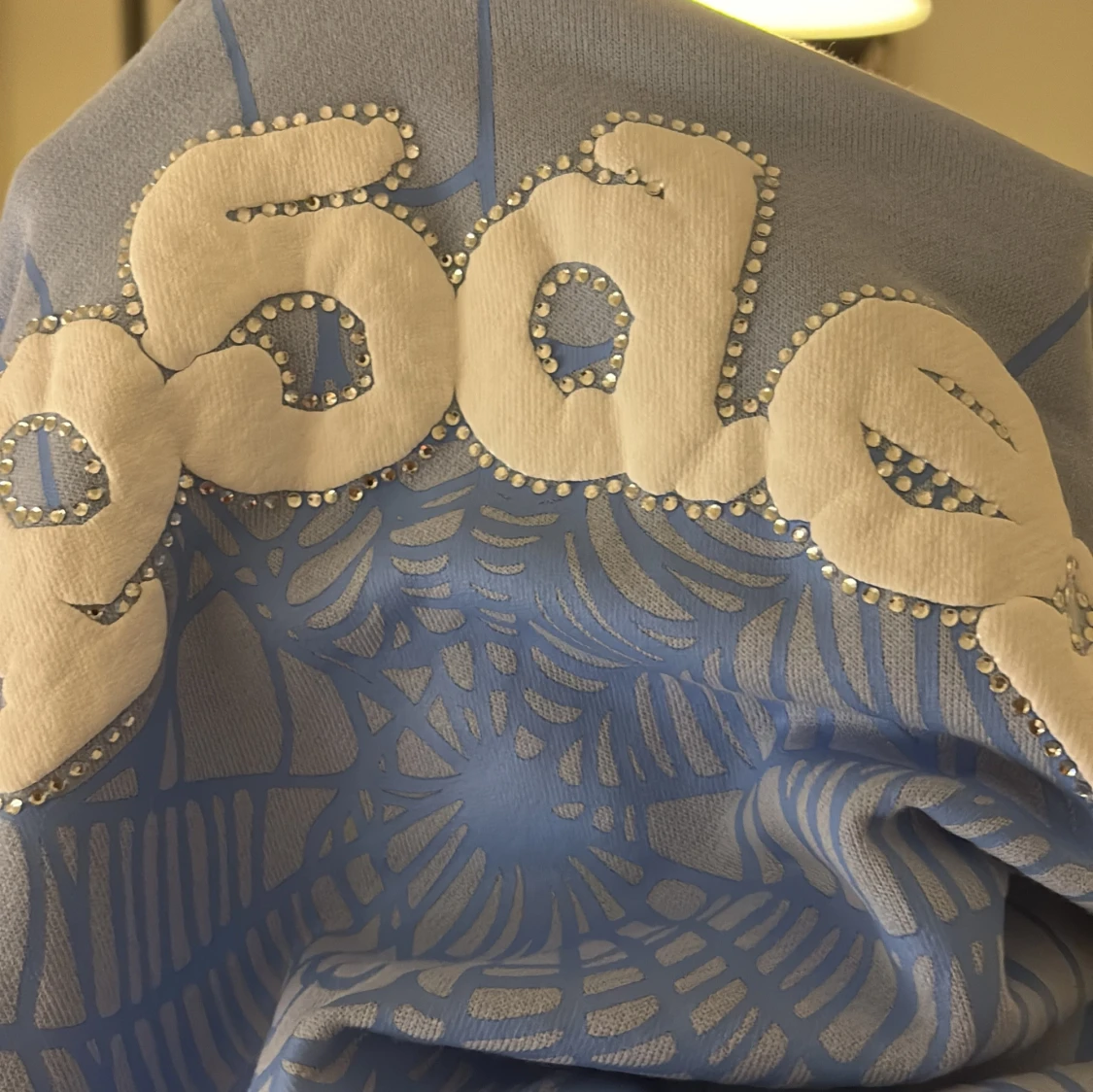 Spider Hoddie ljus blå M - 1