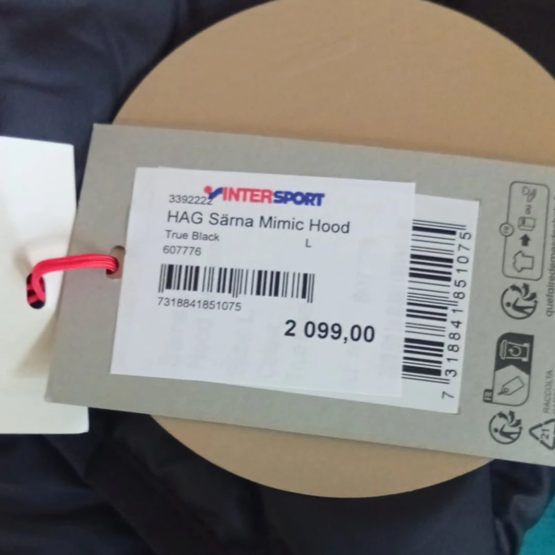 Svart pufferjacka från Haglöfs L - 1