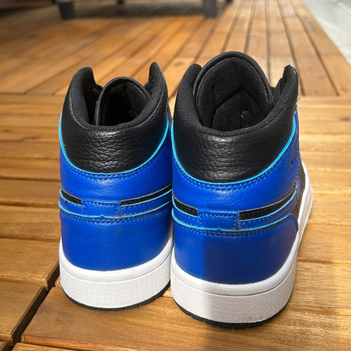 Nike Air Jordan 1 Mid Svart/Blå - 3