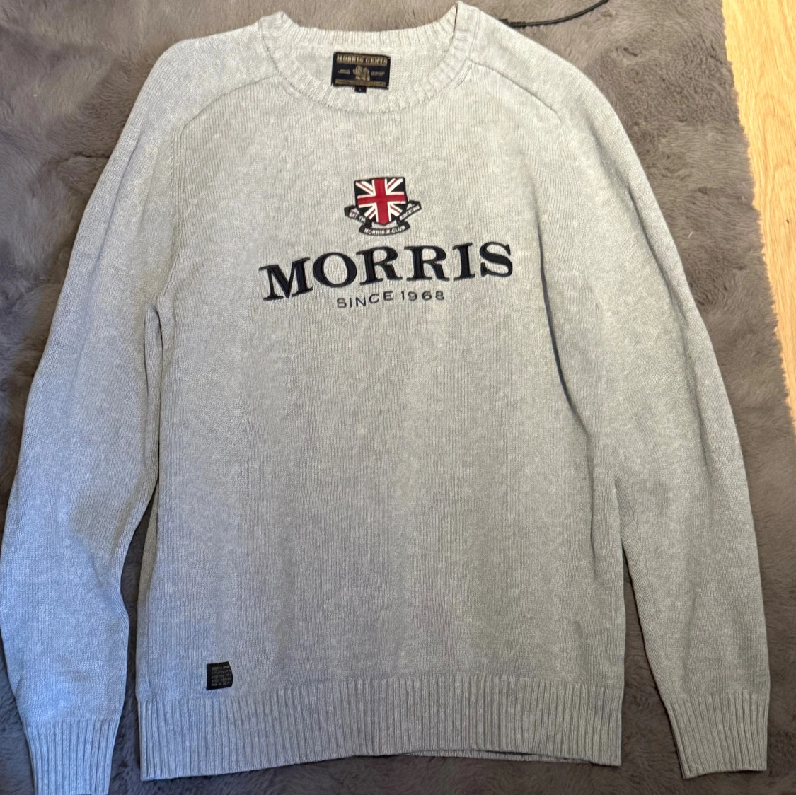 Grå stickad tröja Morris - 1