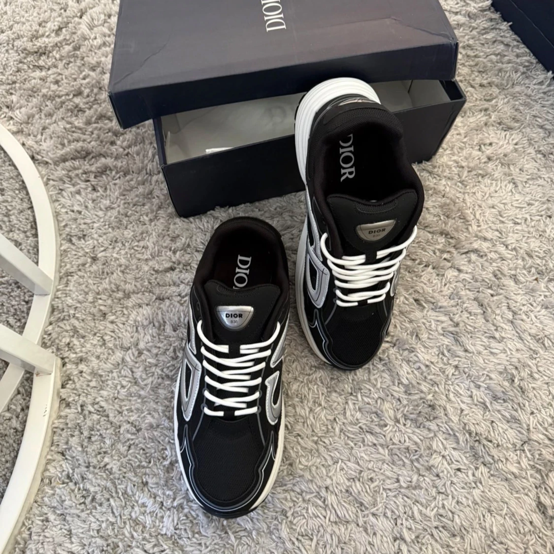 Svarta Dior sneakers med vit sula - 1