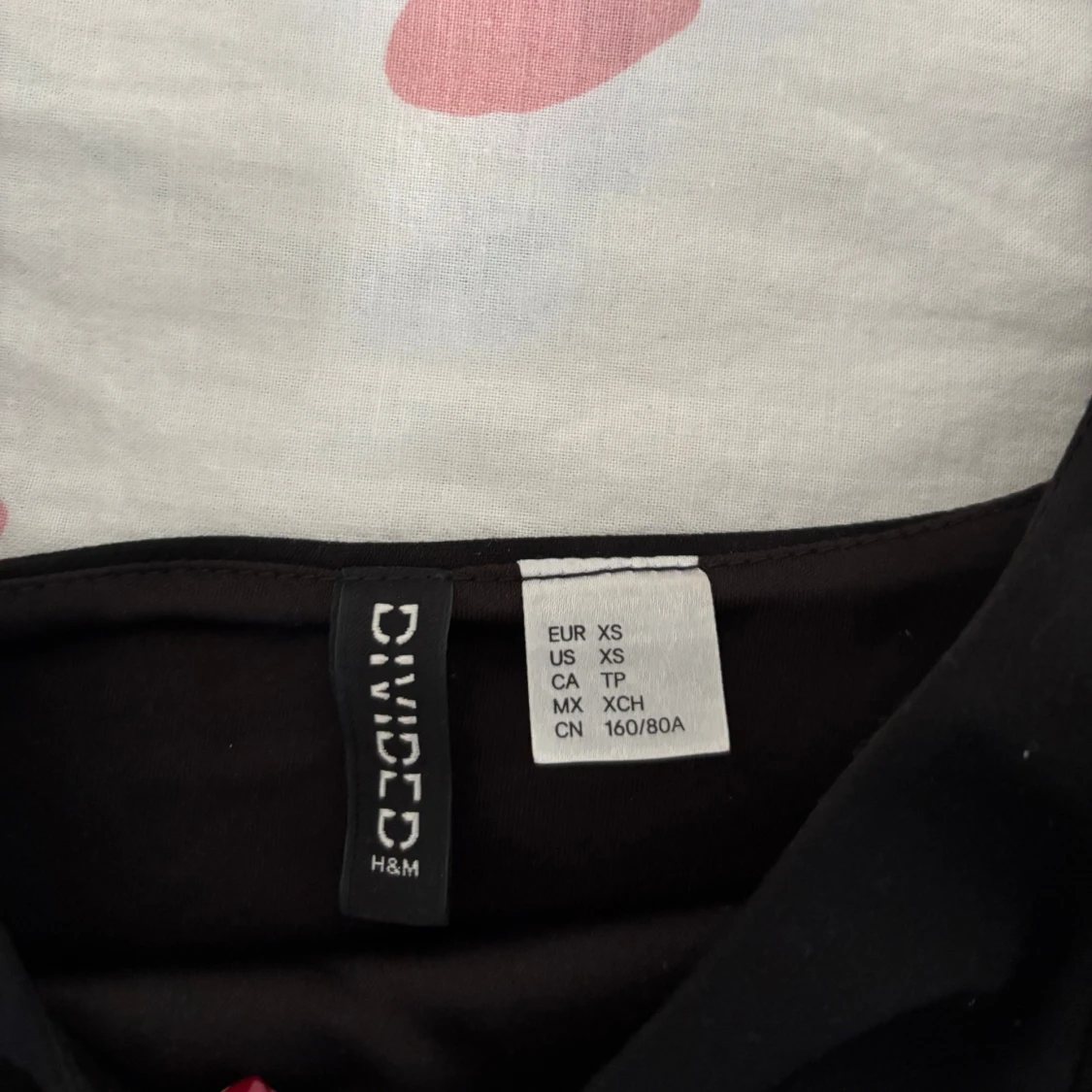 Svart korsett-topp från H&M Divided XS - 2