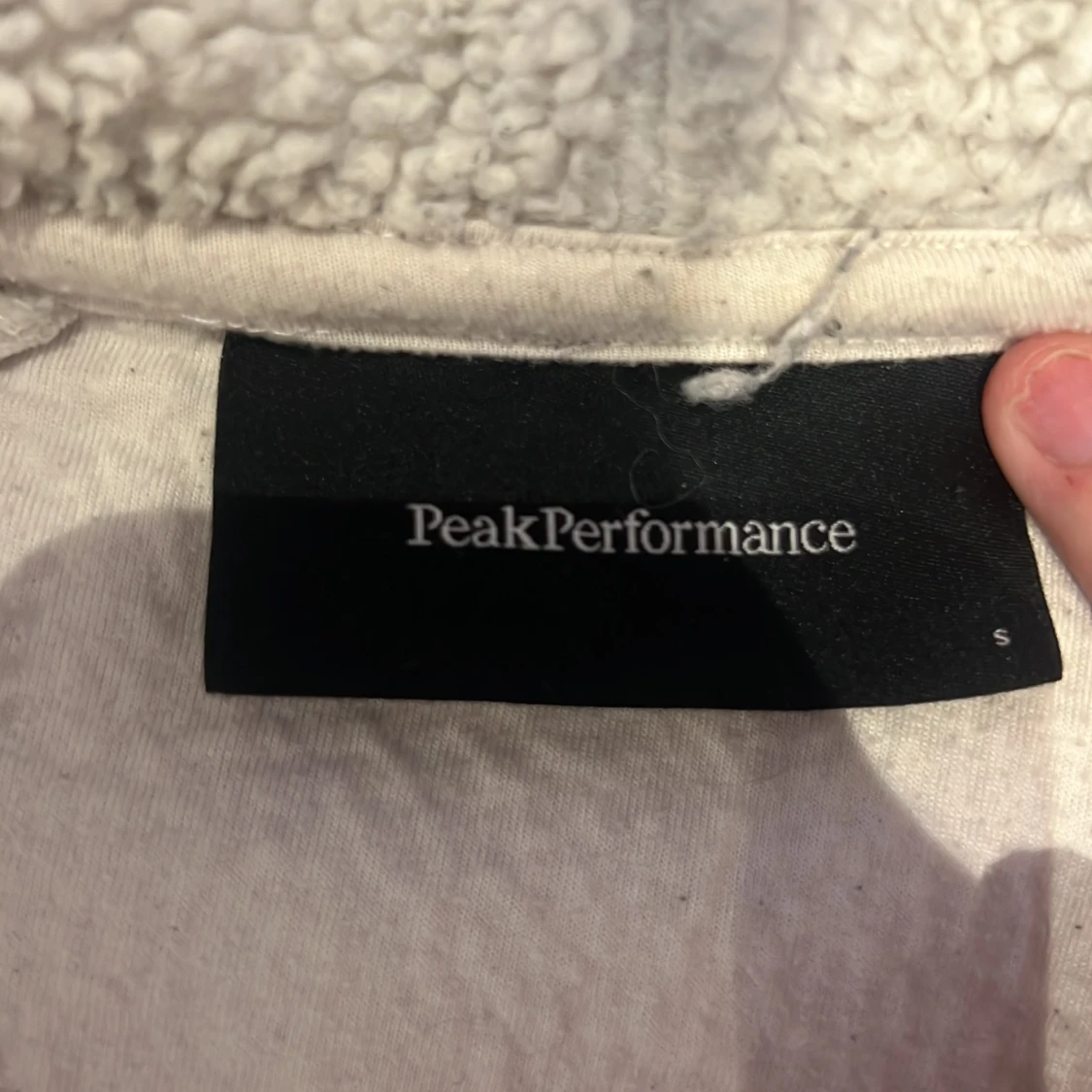 Ljusgrå fleecehoodie Peak Performance - 1