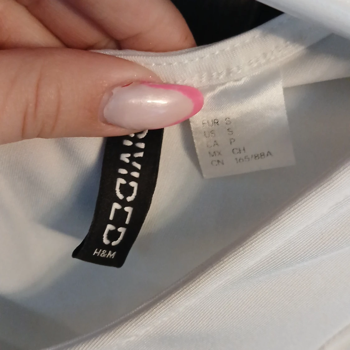 Vit peplumtop med öppen rygg H&M - 2