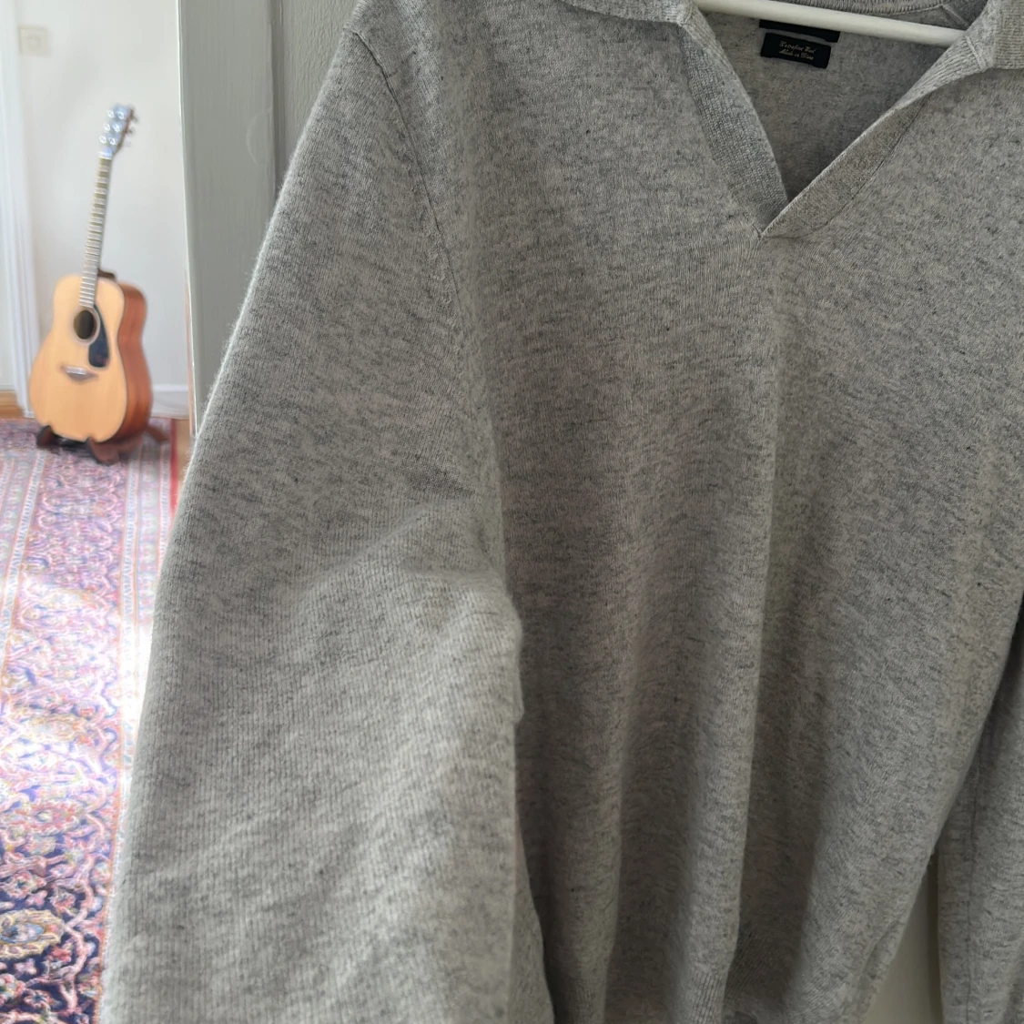 Grå ulltröja med krage från Massimo Dutti - 4