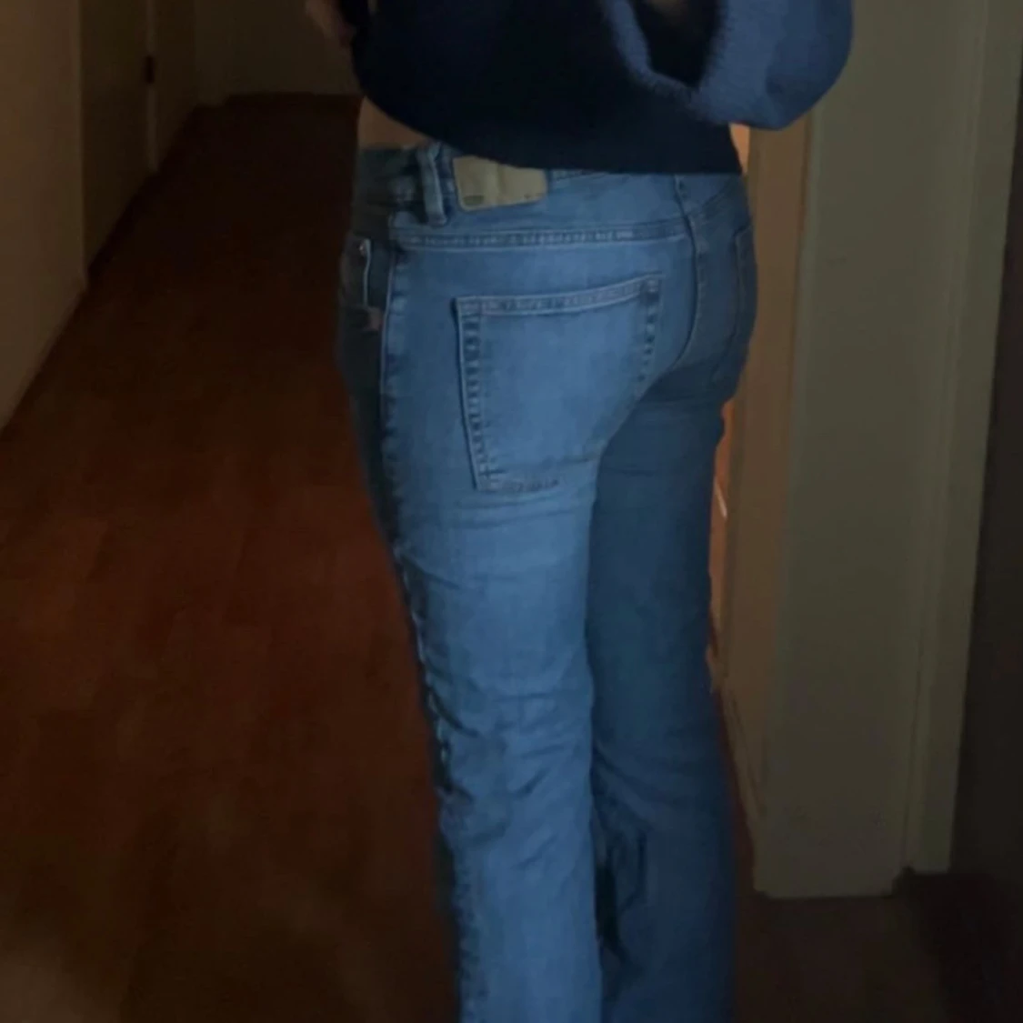 Blå bootcut jeans från 157 - 1