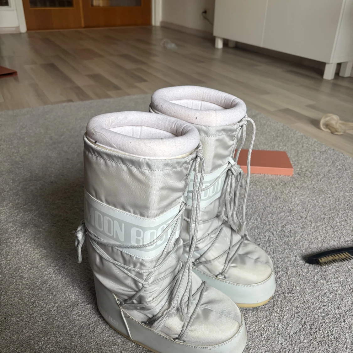 Grå Moon Boots vinterstövlar - 1