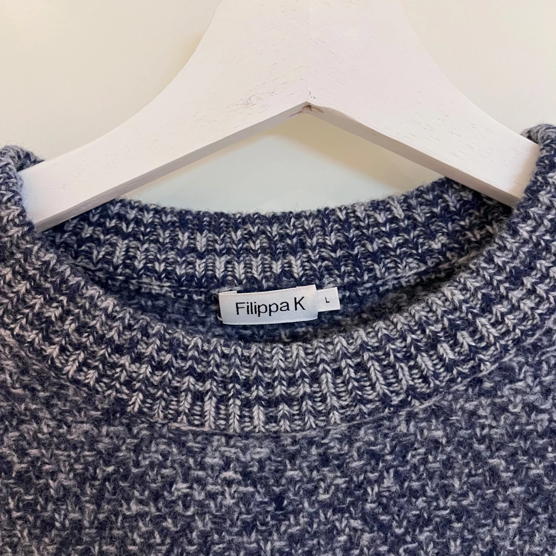 Blåmelerad stickad tröja Filippa K - 2