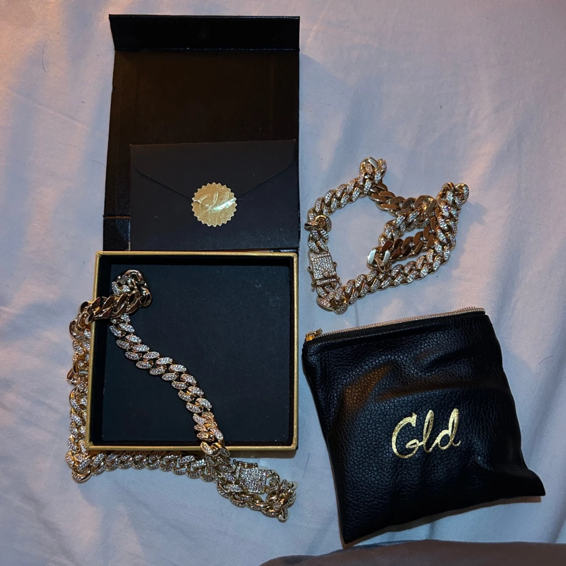 GLD Halsband 2st Guldplaterad