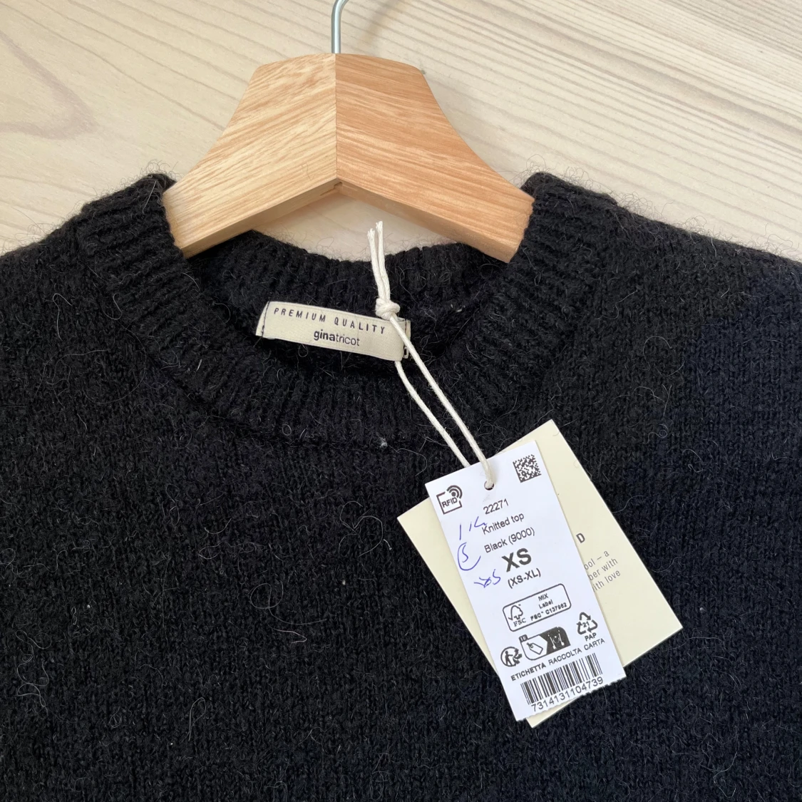 Svart stickad tröja Gina Tricot XS - 2