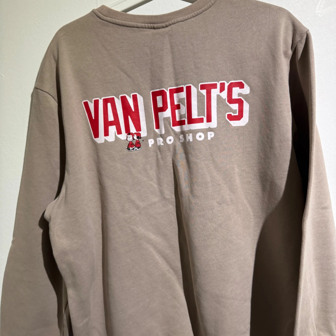 Beige Peanuts sweatshirt med tryck - 1