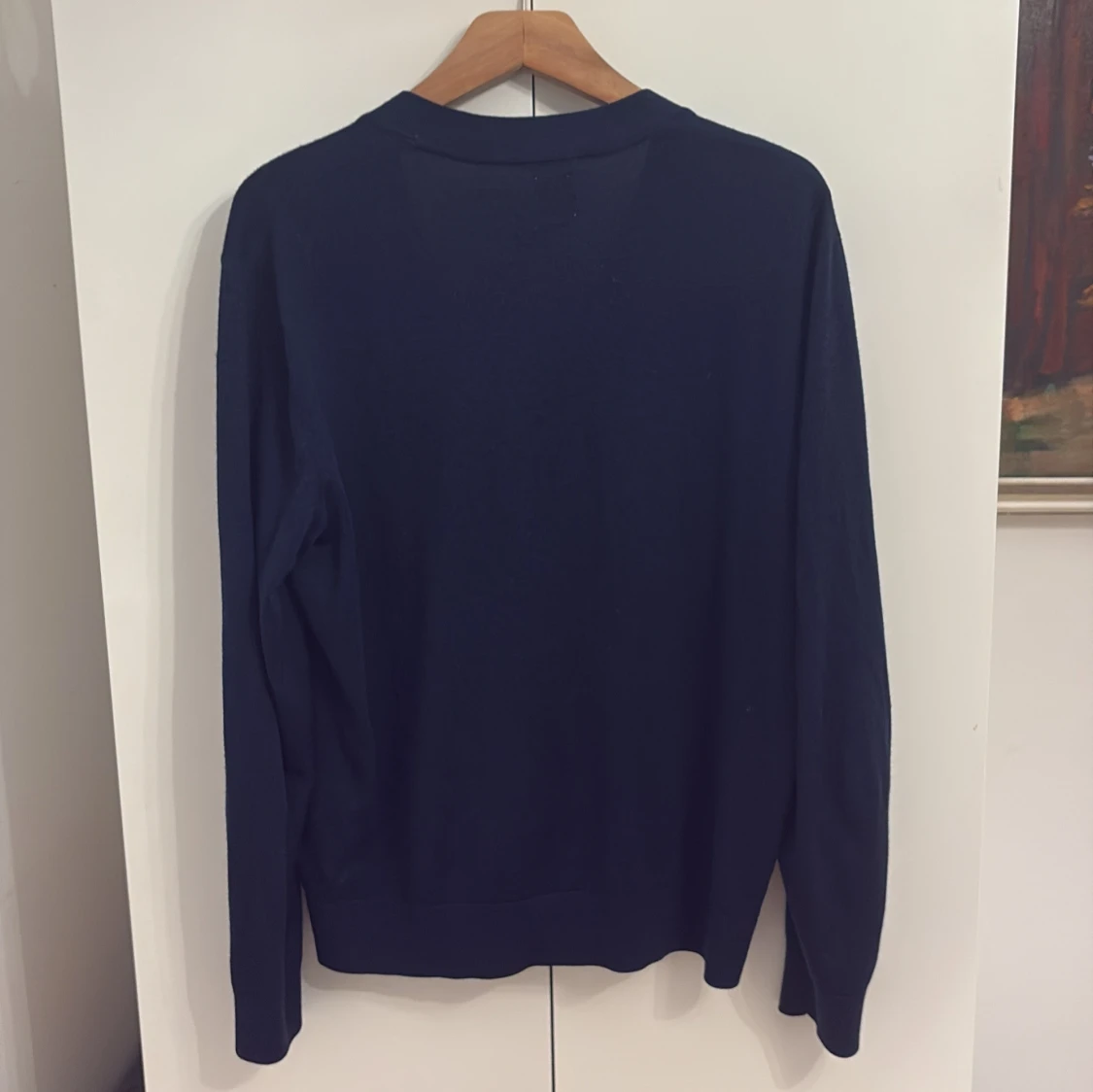 Mörkblå merinoullskofta från GAP - 1