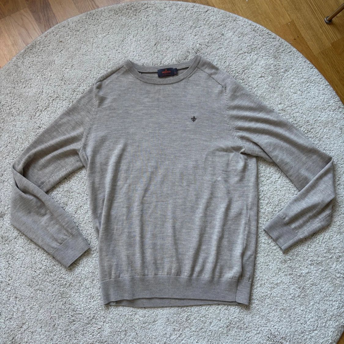 Ljusbeige merinoulltröja Morris