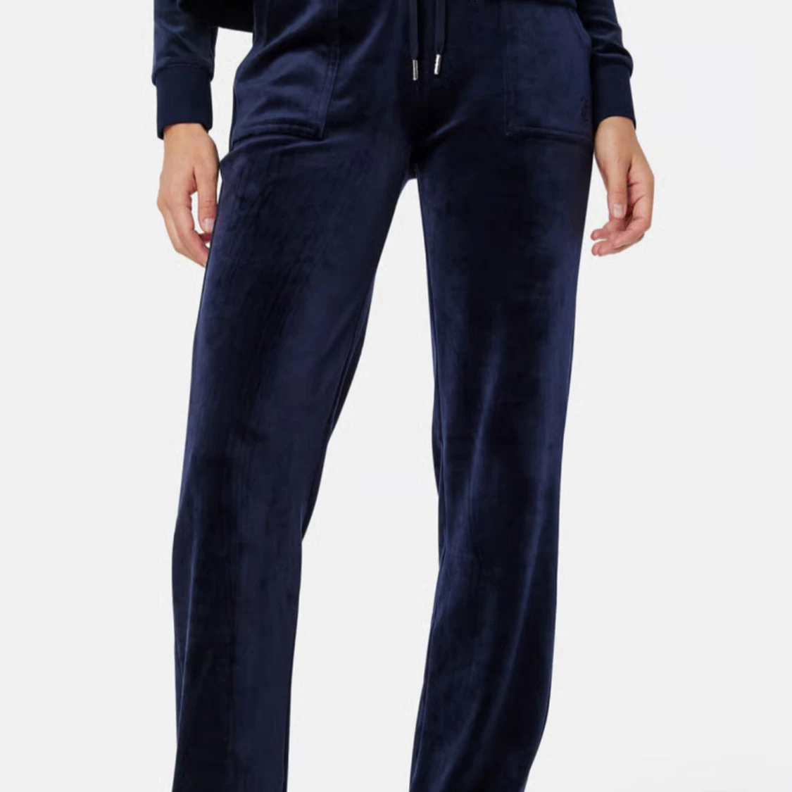 Mörkblå juicy byxor 