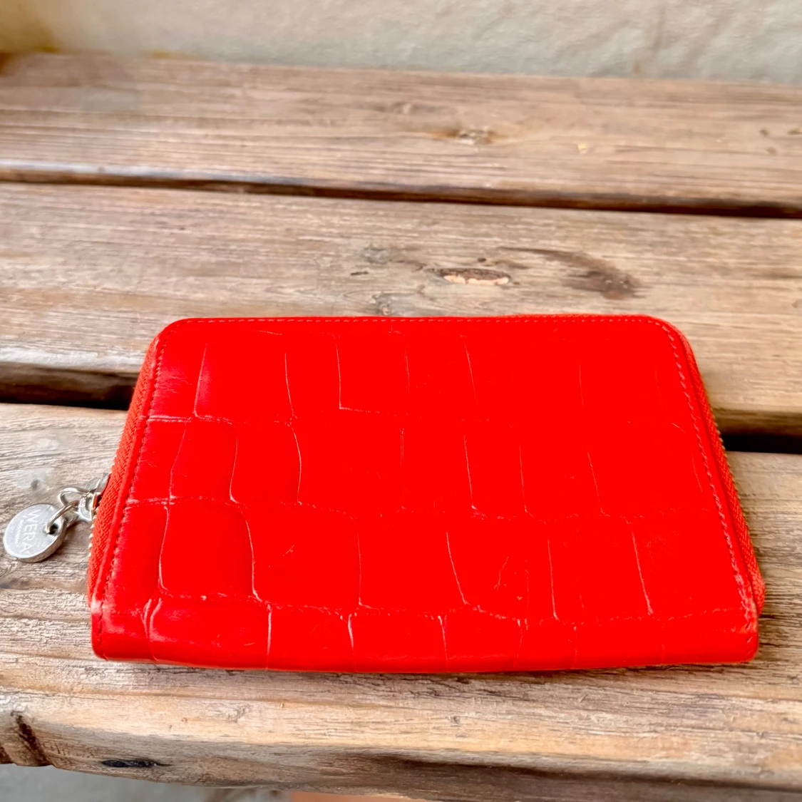 Röd plånbok i skinn från Wera - 4